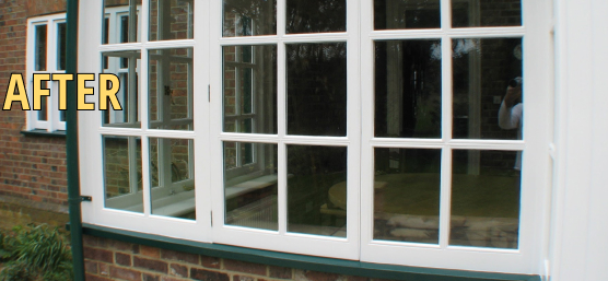 Restored sash windows in St. Albans
