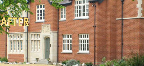 Restored sash windows in Berkhamsted